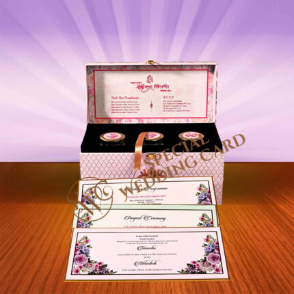 Pink wedding card gift box 3 re